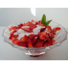 Erdbeeren auf mascarpone